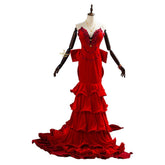 Final Fantasy VII Remake Aerith Aeris Gainsborough Cosplay Kostüm rotes Kleid - cosplaycartde